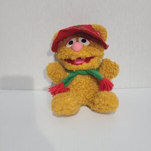 Baby Fozzie Bear 7” Christmas Plush 1987 Muppets Jim Henson McDonalds Toy